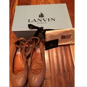 Lanvin Ballerina Flat with Ankle Strap